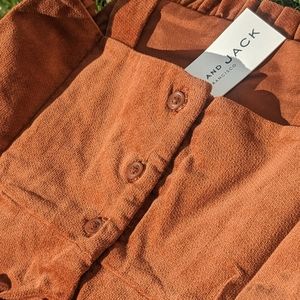 The Corduroy Ruffle Jumper Dress by Janie and Jack, Brown Patina, LG6